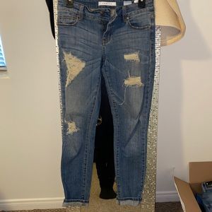 Distressed jeans